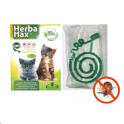 Herba Max BIO Obojek pro kočky a psy malých ras obvod 43cm