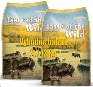Výhodné balení Taste of the Wild High Prairie 2x13 kg